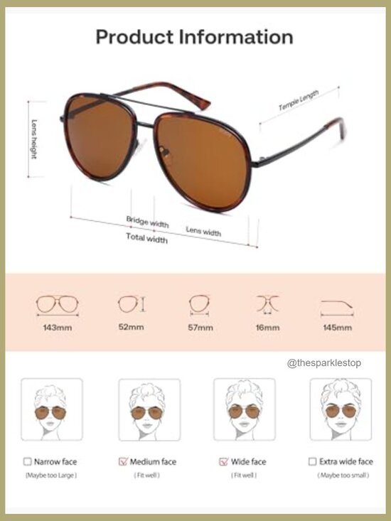 Metal Frame Polarized Aviator Sunglasses UV400 Protection Unisex main image 7